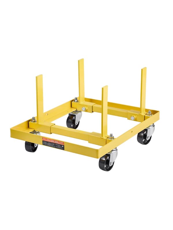 Motorstativ, 750 lb justerbart, 4 svängbara hjul, remmar