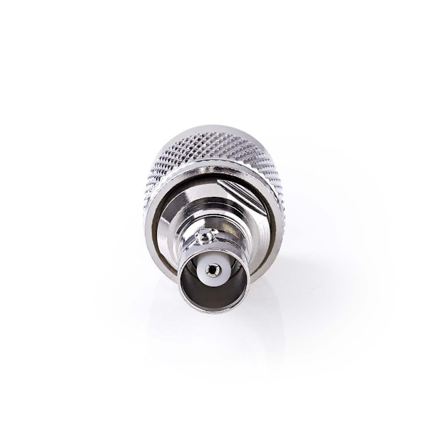 Satellite & Antenn Adapter | N Hane | BNC Hona | Nickelplaterad | 50 Ohm | Rak | Metall | Silver | 10 st. | Kuvert