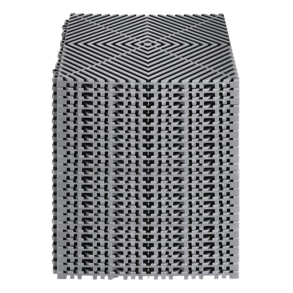 Sammanfogade dräneringsgolvplattor, 12x12, 24-pack PP