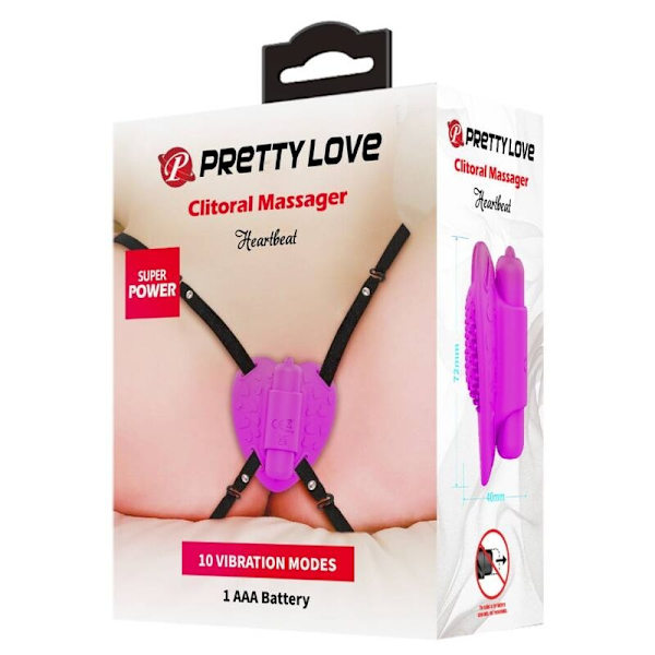 Pretty Love - Heartbeat Clitoris Massager 10 Vibrationstilstande Lilla