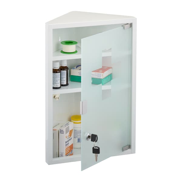 Medicinskåp med glasdörr