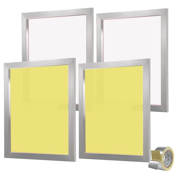Ramar för silkscreentryck, 4-pack 20x24 tum, 355 mesh