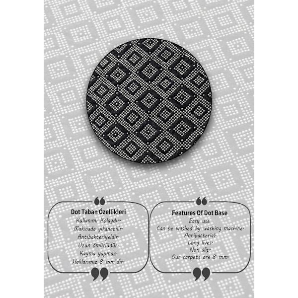 Bathmat Antoryum Circle Djt 80