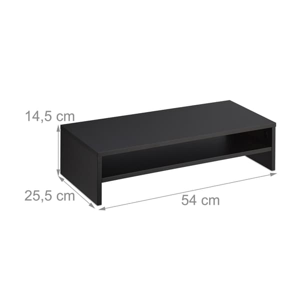 Monitorstativ med extra hylla