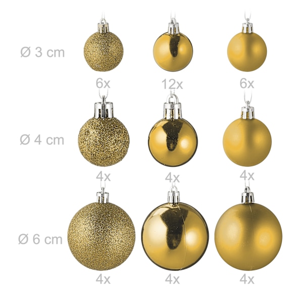 Julgranskulor i 100-pack