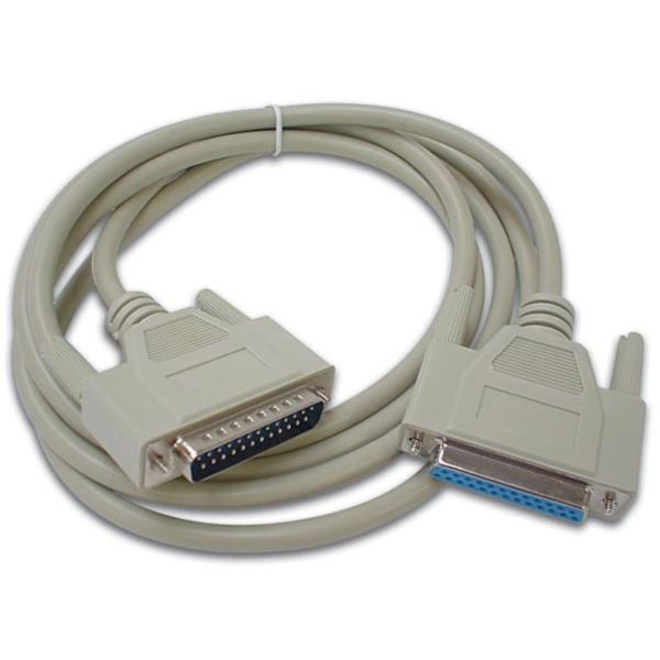 Seriekabel Subd25 hane - Subd25 hona / 2M