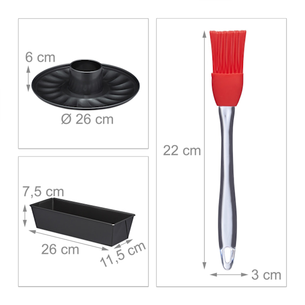 Bakformsset 5 delar