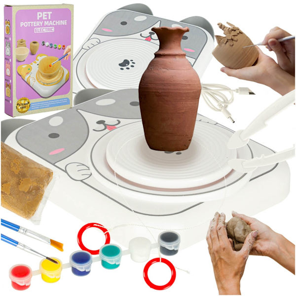 Potter's wheel set creativei hundgrå