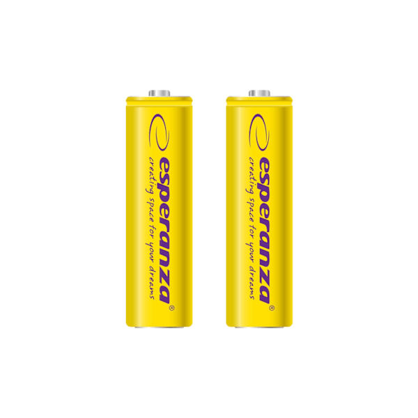 Esperanza ladattavat akut Ni-Mh Aa 2000Mah 2kpl. Keltainen