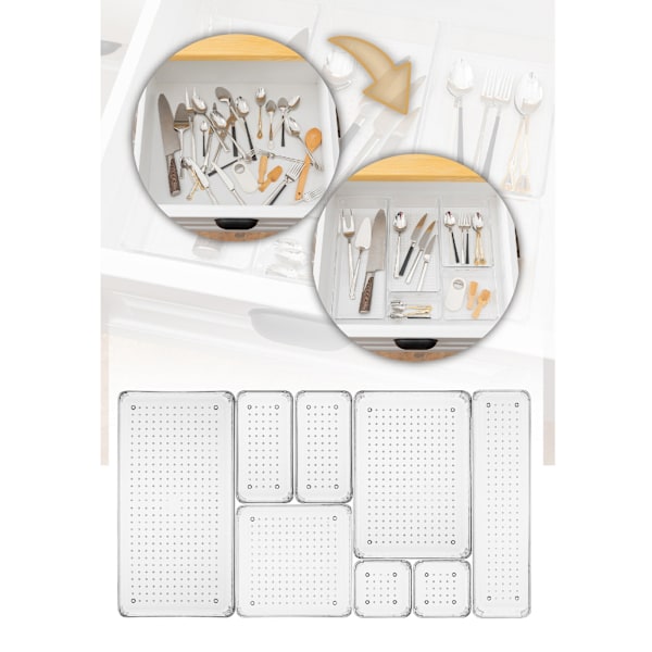 Drawer Organizer SET5 - Transparent