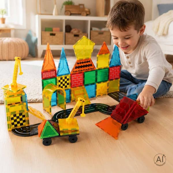 3D magnetiske byggeklodser, 90 dele