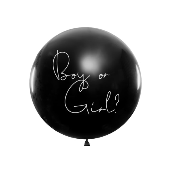 Gender Reveal Balloon Boy eller Girl rosa konfetti 100cm