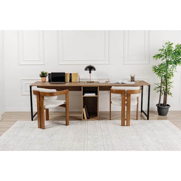Study Desk Twin Study Desk - Atlantic Pine, Sort