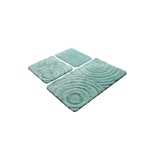 Akryylikylpymattosetti (3 kpl) Wave - Mint