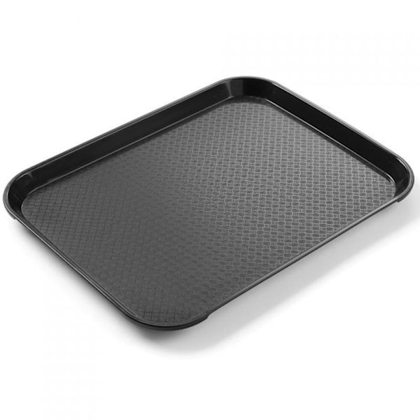 Lille fastfood serveringsbakke lavet af polypropylen SORT 878750