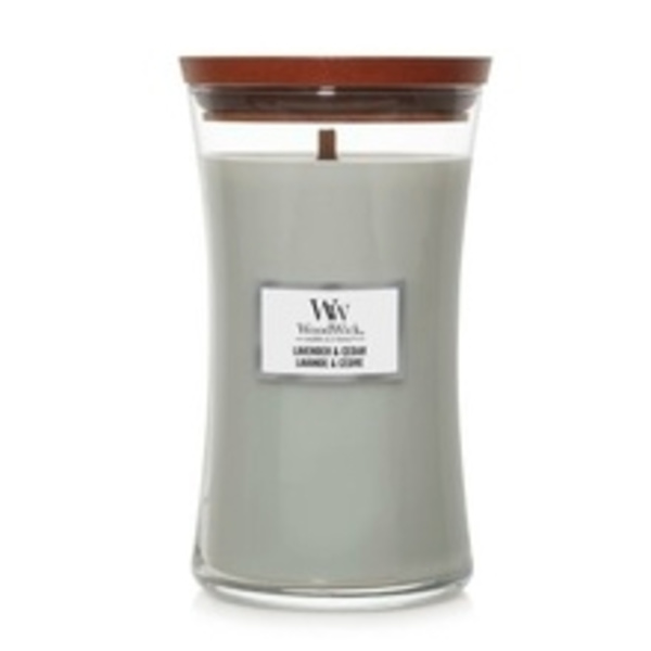 WoodWick - Lavender & Cedar Váza ( levandule a cedr ) 85.0g