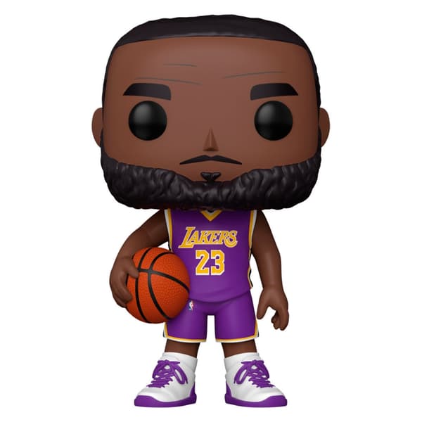 POP-figur NBA Lakers LeBron James Lila tröja 25 cm