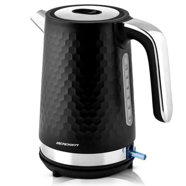 Vedenkeitin 1,7L BD-705 musta/hopea