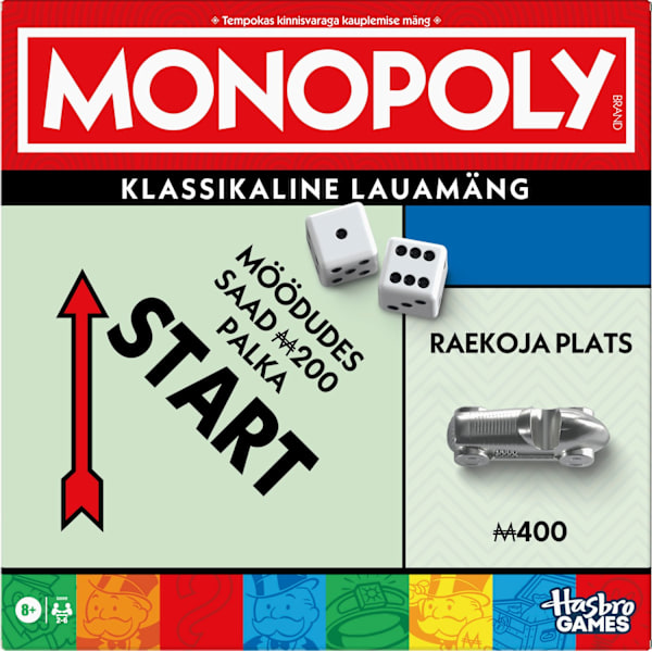 MONOPOLY Classic Board Game - Refresh Edition på estisk