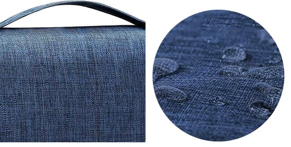 Herre rejse toilettaske, marineblå, polyester
