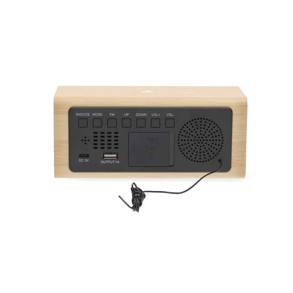 Digital vækkeurradio med LED-display og USB-C