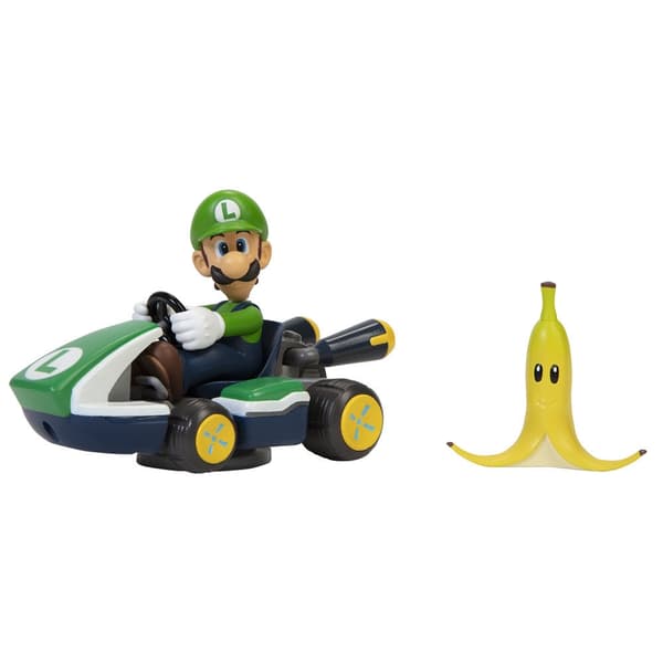 Luigi Kart Figur 6 cm til Mario Kart samleobjekter
