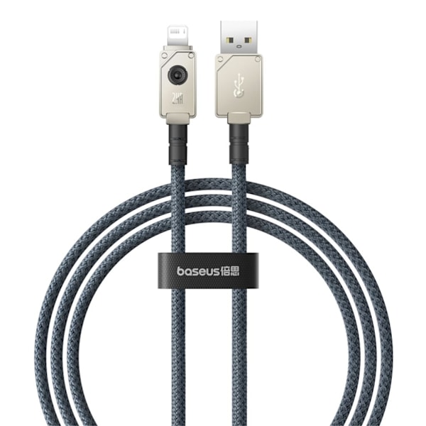 Baseus Hurtigopladningskabel USB-A til Lightning, 480mbps, 1m - Hvid