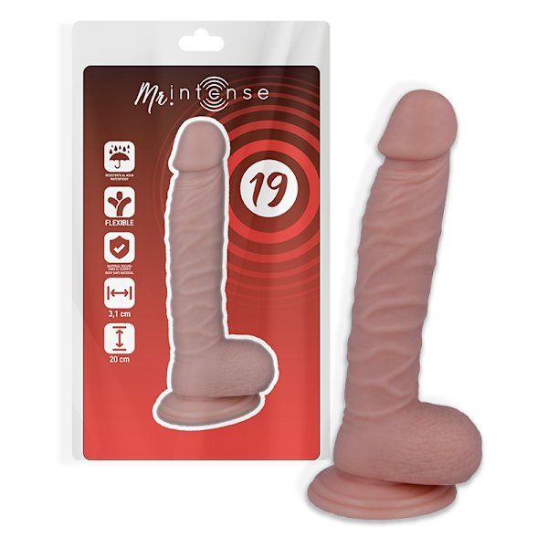 Mr Intense - 19 Realistisk Pik 20 Cm -O- 3,1 Cm