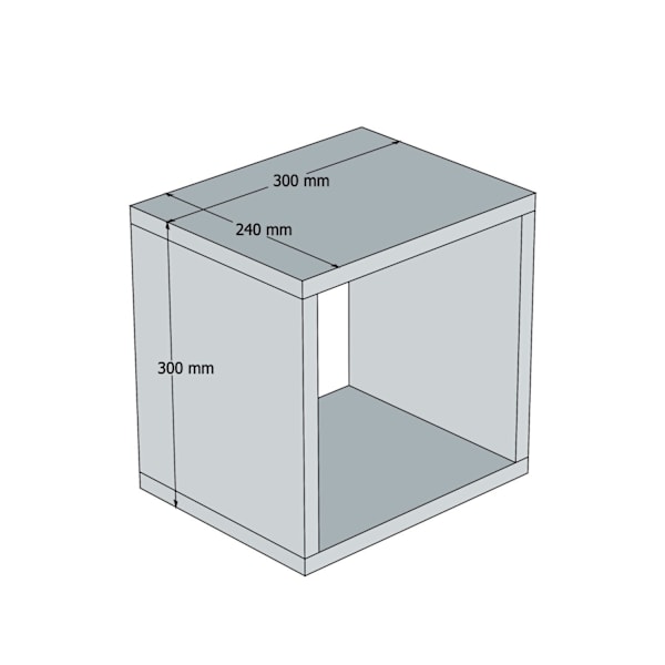 Vägghylla Box - Gul