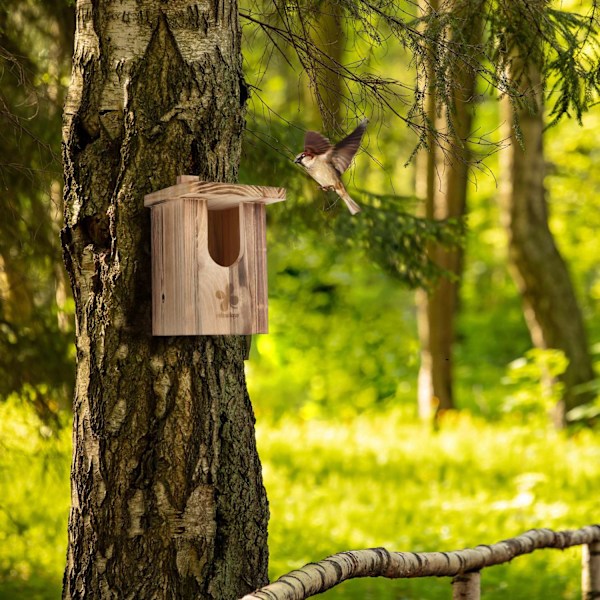 Nestbox Flamed Semi Cavity Breeder