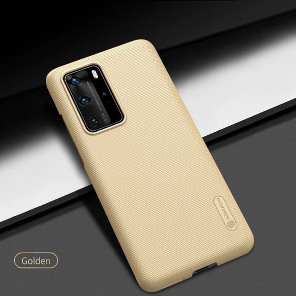 Nillkin Super Frosted Shield - kotelo Huawei P40 Prolle (kultainen)