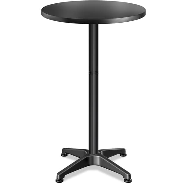 Barbord 2i1 svart 60cm höjdjusterbart fällbart