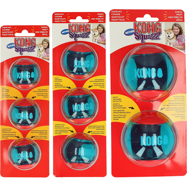 KONG Squeezz Action Röd Medium