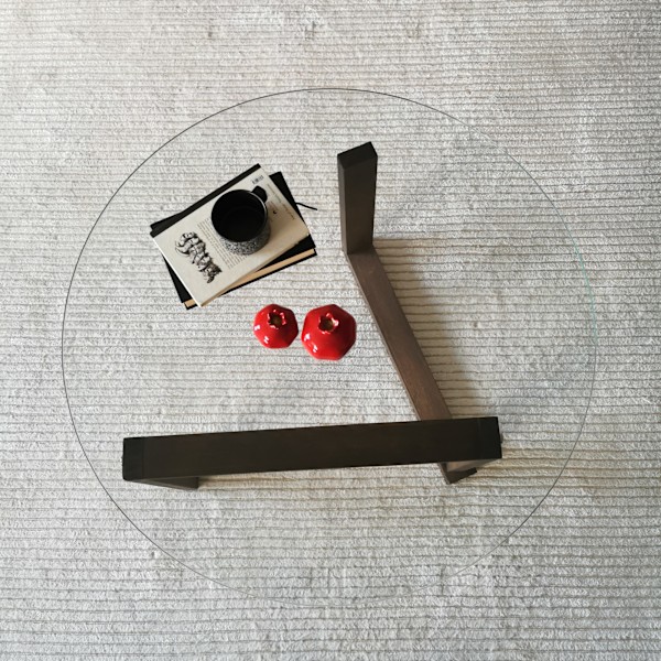 Soffbord Yuvarlak Cam Orta Sehpa S300