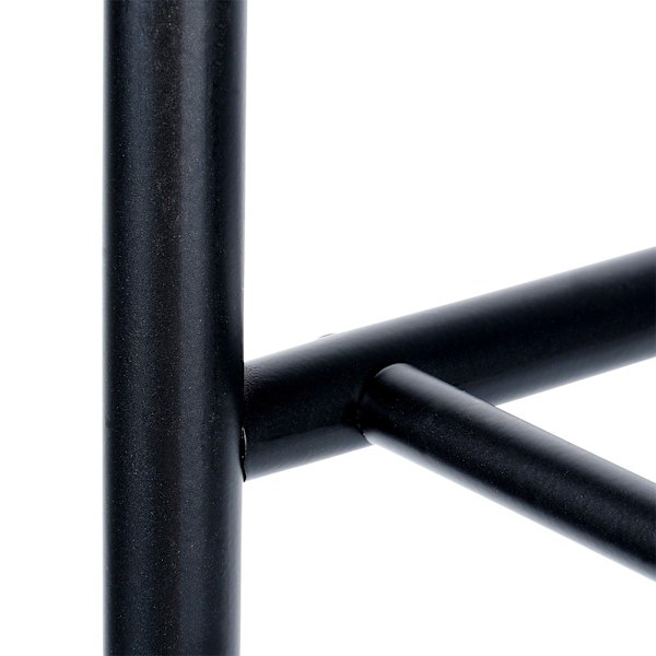 Skohylde metal sort 3-plan 63x28x60 cm
