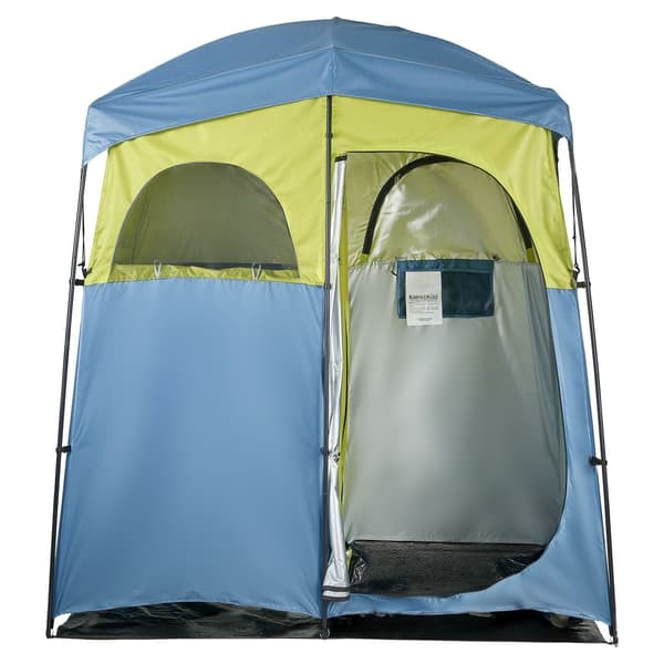 Campingtält för dusch, omklädningstält med 2 rum