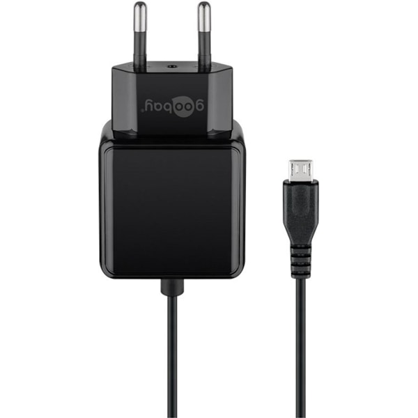 Universal Goobay strömadapter med en mikro-USB-kabel - Svart