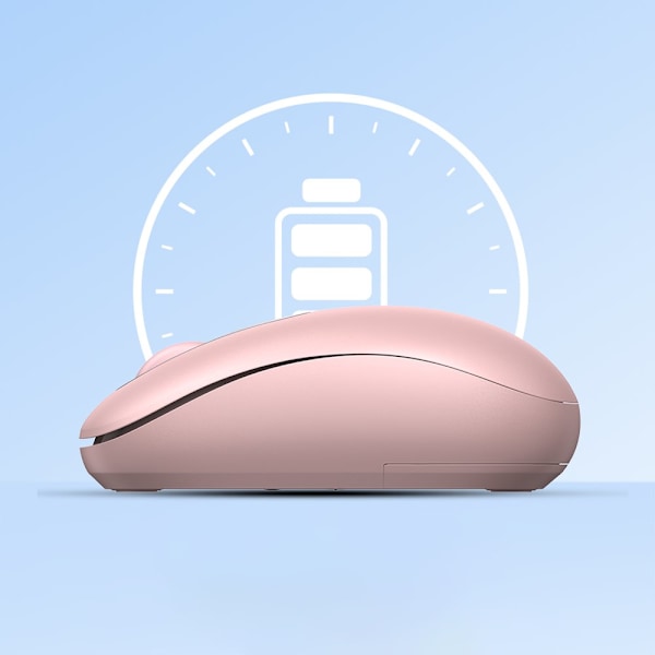 Trådløs mus til computer USB 2.4GHz, pink