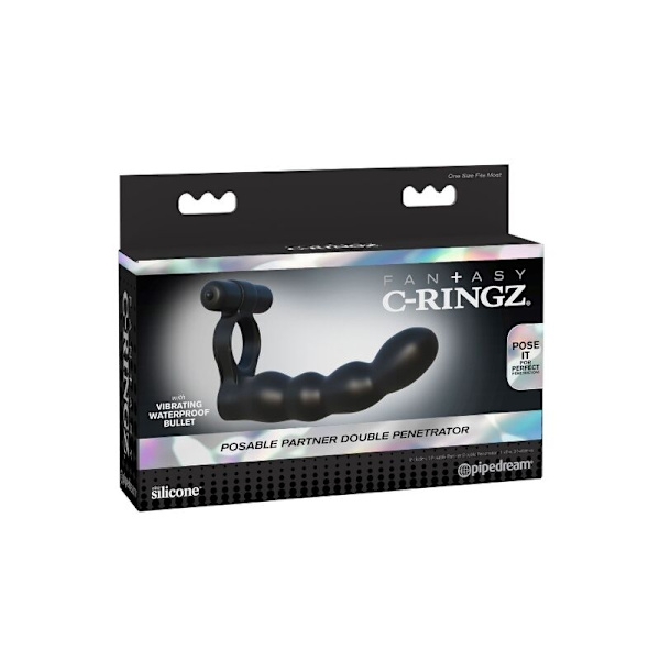 Fantasy C-Ringz - justerbar dobbelt penetrator