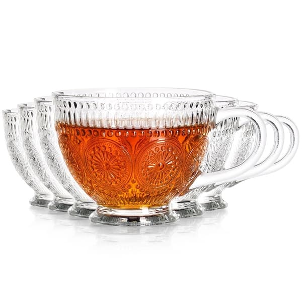 Kaffe- og teglassæt, 400 ml, 6 dele
