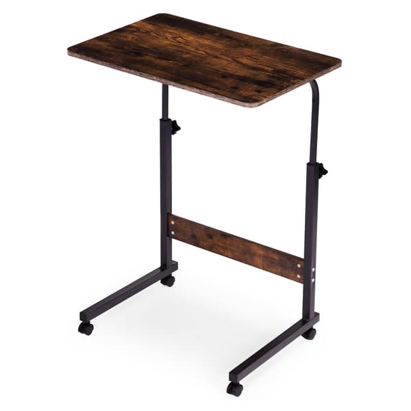 Mobilt laptopbord, justerbar højde, MDF-plade