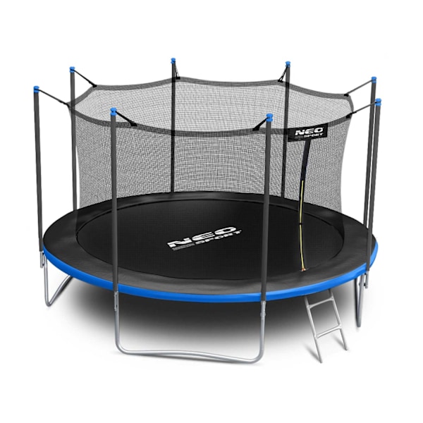 Havetrampolin 12ft/374cm med indvendigt sikkerhedsnet og stige fra Neo-Sport