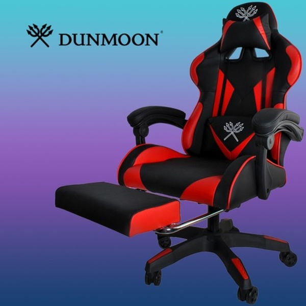 Pelituoli - musta ja punainen Dunmoon