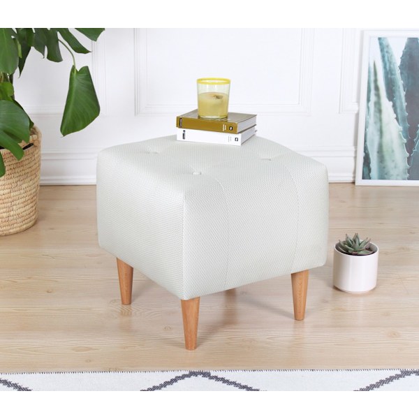 Pouffe Tomp - Grädde