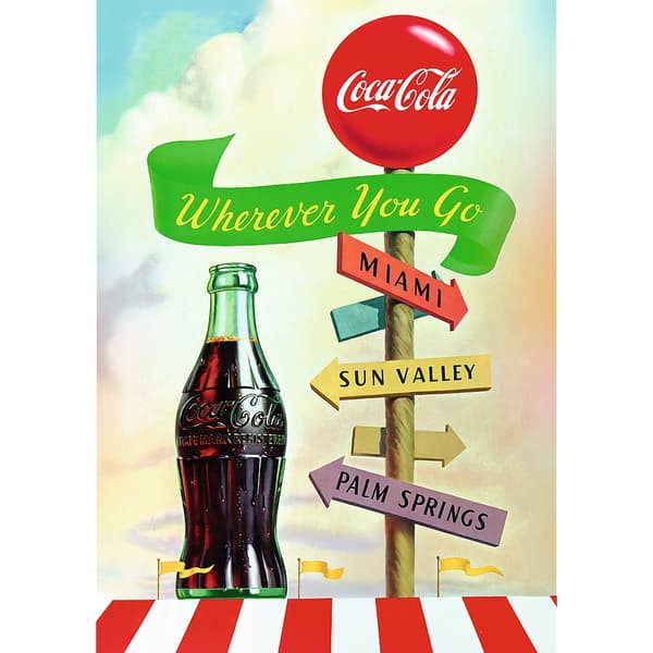 1000-palainen Coca-Cola-palapeli, 68,3 x 48 cm