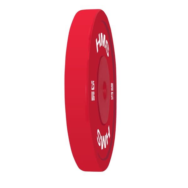 Røde olympiske vægtskiver, 2 x 2,5 kg, PE Materiale