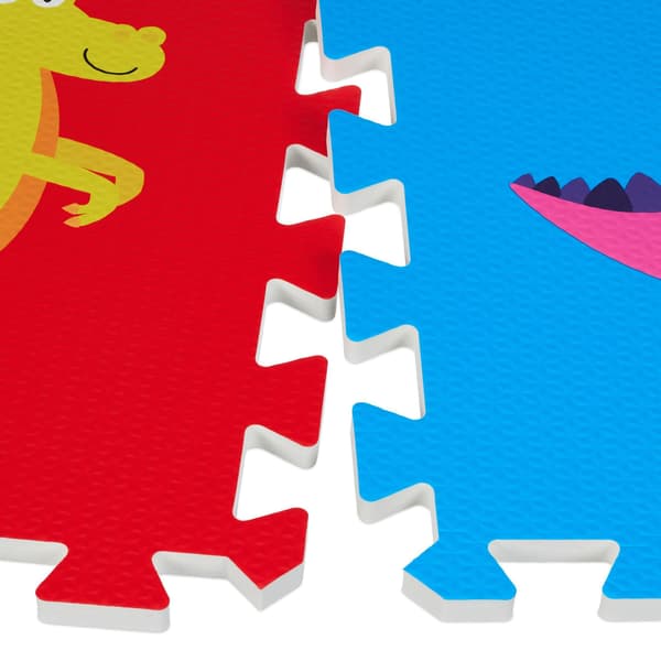 Puslespilsmåtte dinosaur farverig