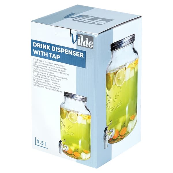 Drikkevarebeholder med hane - Perfekt til limonade og bål