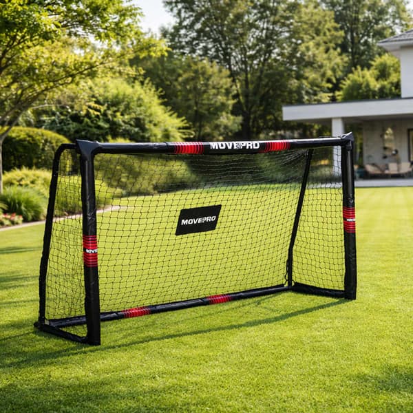 Fodboldmål med net, stålramme, 180x120 cm