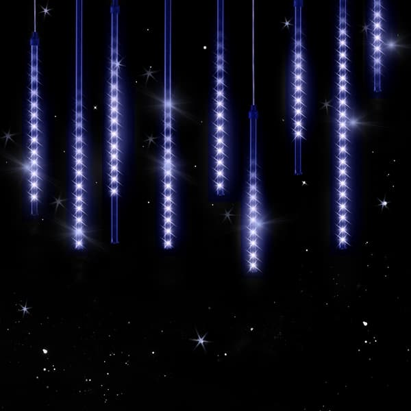 LED julelys, 6,6 m blå, IP44, udendørs sikker